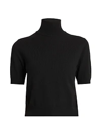 Italian Tailoring Cashmere Turtleneck Top