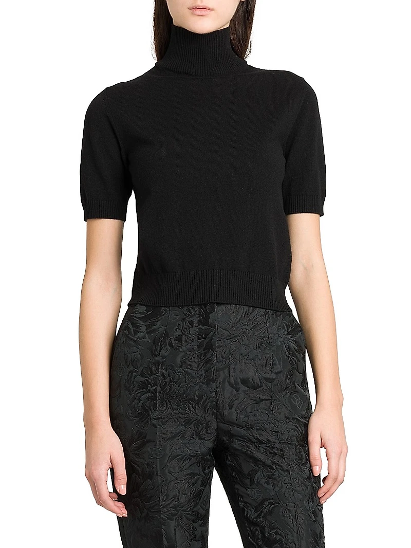 Italian Tailoring Cashmere Turtleneck Top