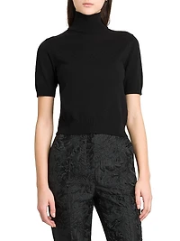Italian Tailoring Cashmere Turtleneck Top