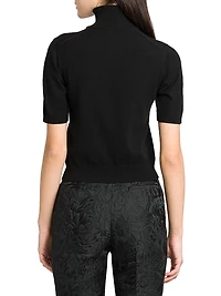 Italian Tailoring Cashmere Turtleneck Top