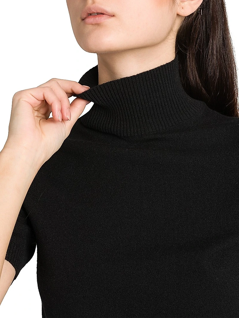 Italian Tailoring Cashmere Turtleneck Top