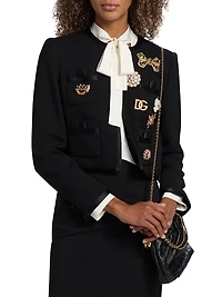 Embellished Virgin Wool-Blend Jacket