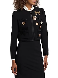Embellished Virgin Wool-Blend Jacket