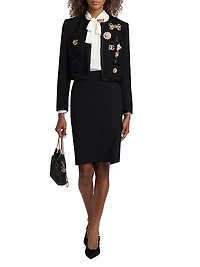 Embellished Virgin Wool-Blend Jacket
