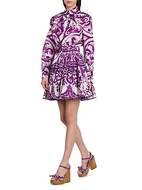 Paisley Cotton Mini Skirt