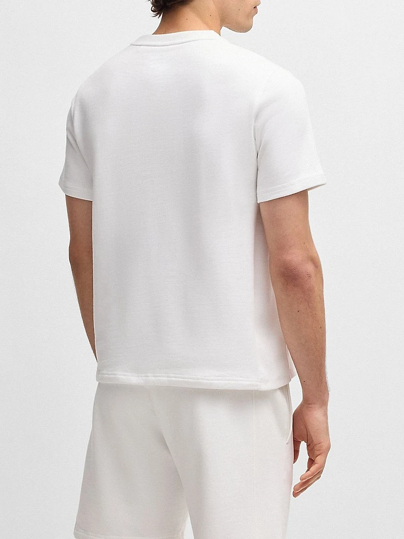 Cotton-Terry T-Shirt with Embroidered Logo