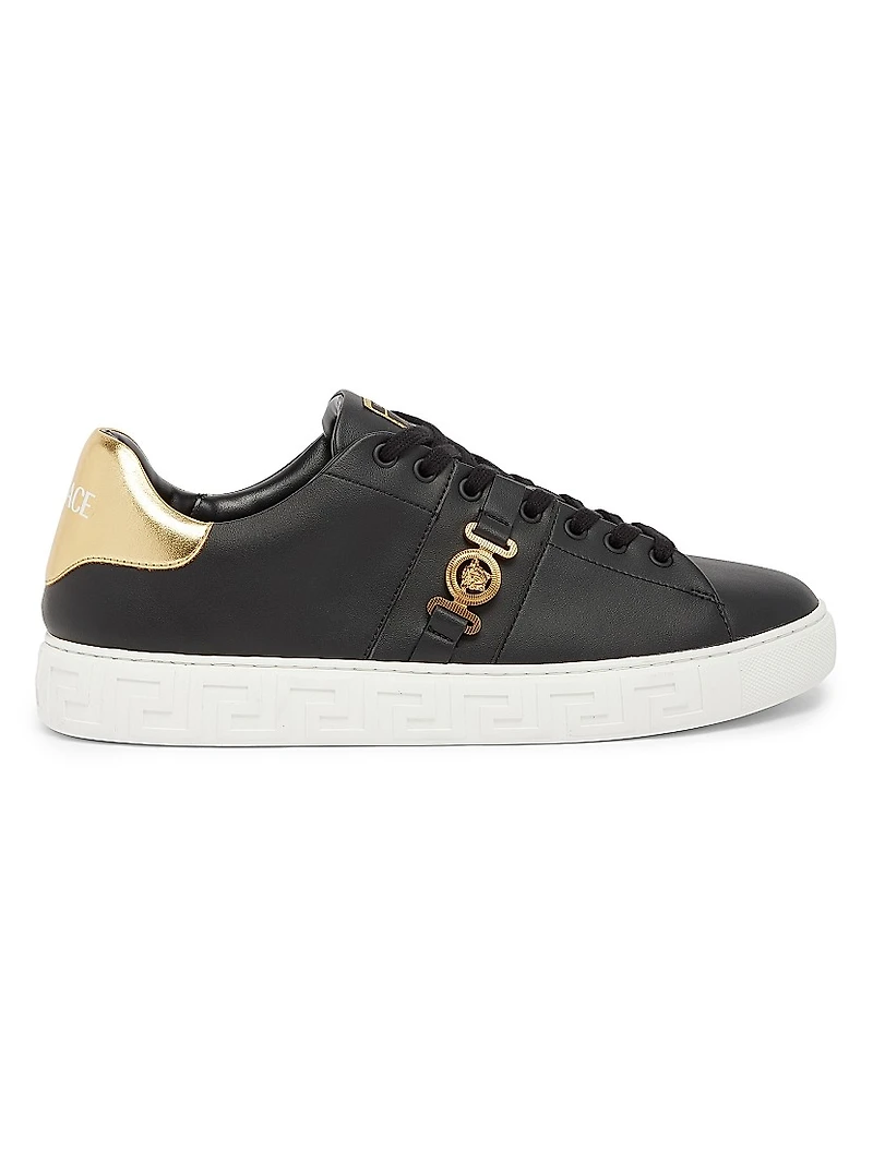 Medusa Nylon Low-Top Sneakers