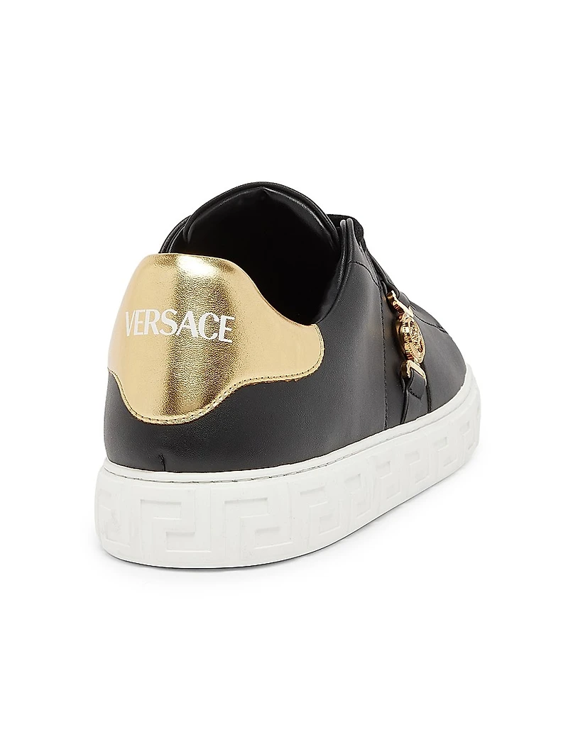 Medusa Nylon Low-Top Sneakers