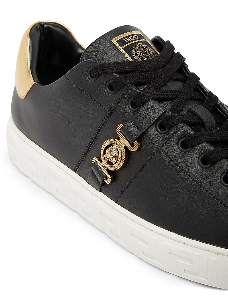 Medusa Nylon Low-Top Sneakers