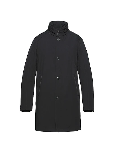 Slim-Fit Longline Trench Coat
