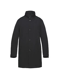 Slim-Fit Longline Trench Coat