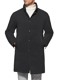 Slim-Fit Longline Trench Coat