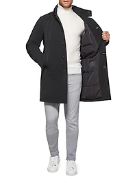 Slim-Fit Longline Trench Coat