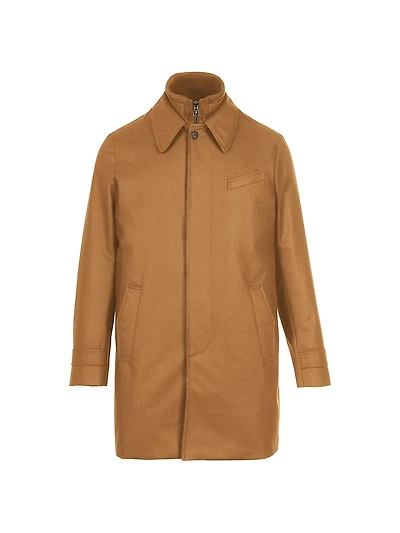 Euro Virgin Wool-Blend Modern-Fit Coat