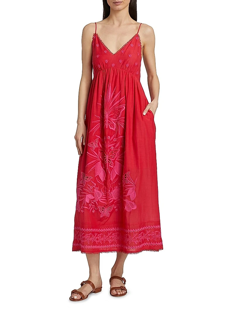 Cleo Lauraine Eyelet Maxi Dress