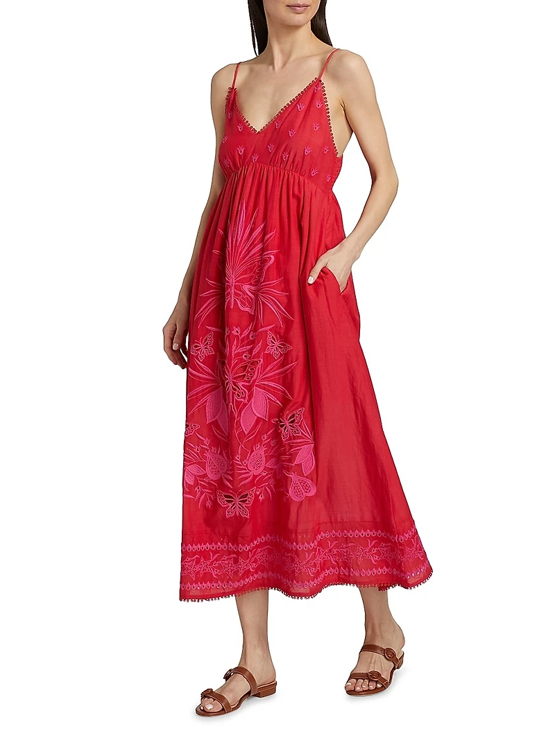 Cleo Lauraine Eyelet Maxi Dress