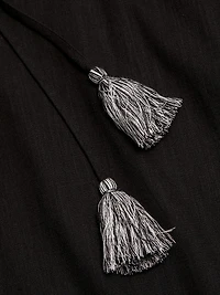 Hannah Cotton-Linen Kimono-Style Sleeve Minidress