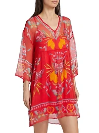 Barbara Printed Silk Minidress