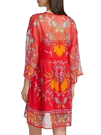 Barbara Printed Silk Minidress