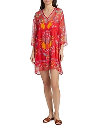 Barbara Printed Silk Minidress