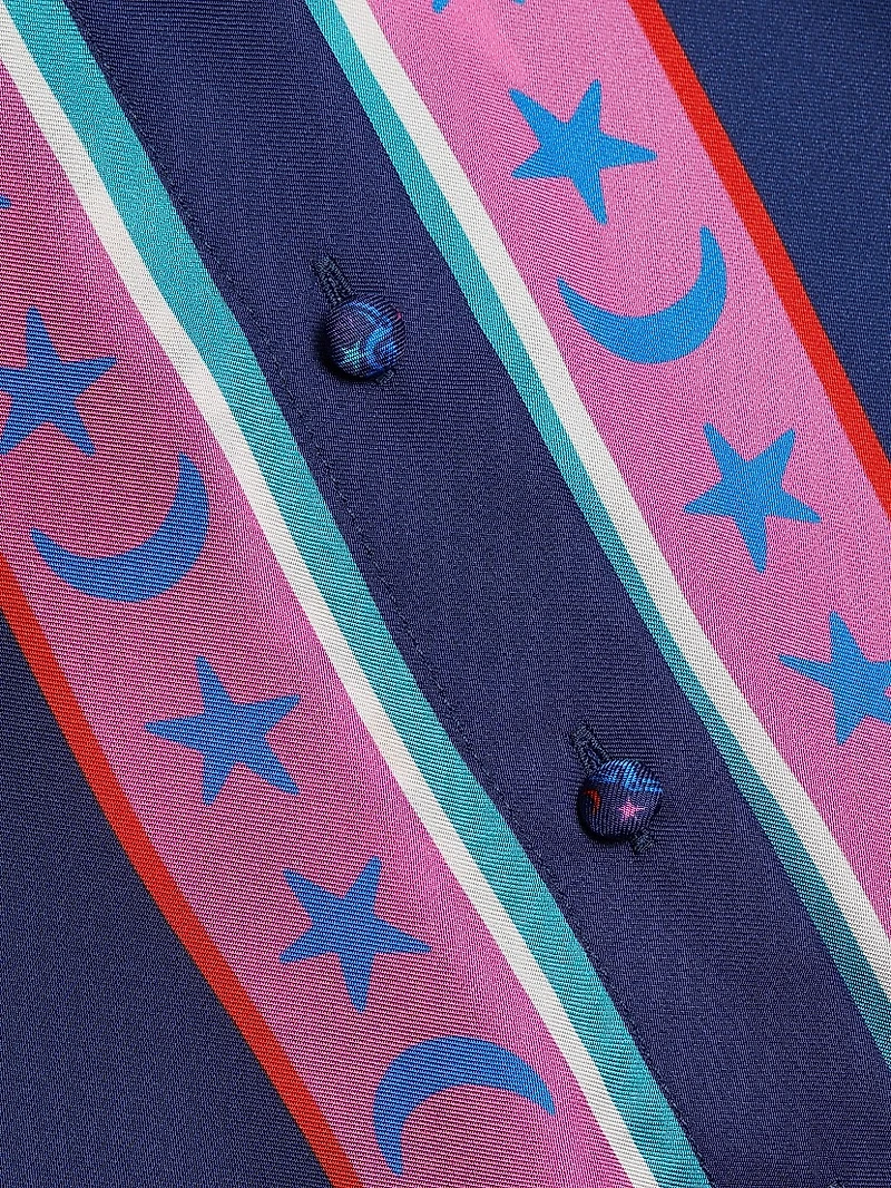 Fernanda Abstract Silk-Blend Shirt