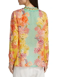 Ara Floral Button-Front Shirt
