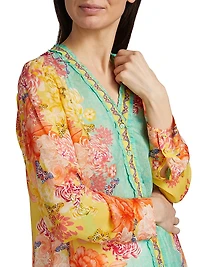Ara Floral Button-Front Shirt