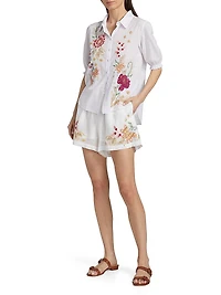 Lisbon Embroidered Cotton Shirt