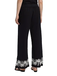 Hannah Cotton-Linen Wide-Leg Pants