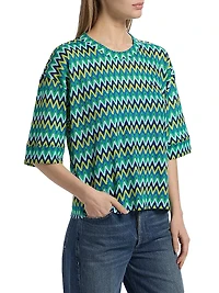 Arden Chevron Oversized Blouse