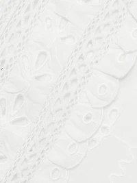 Elizabeth Eyelet Peplum Blouse