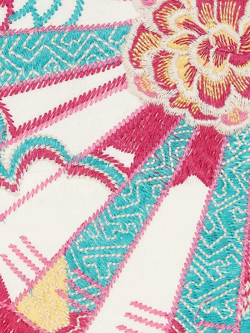 Stretch-Cotton Denim Crop Jacket