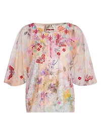 Valentina Floral Mesh Top