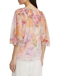 Valentina Floral Mesh Top