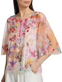 Valentina Floral Mesh Top