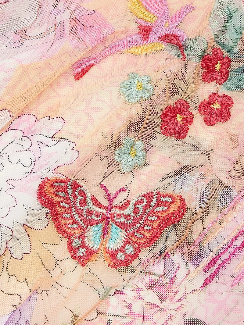 Valentina Floral Mesh Top