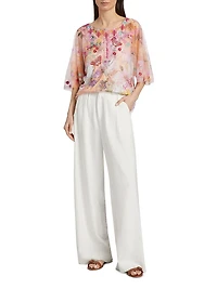 Valentina Floral Mesh Top