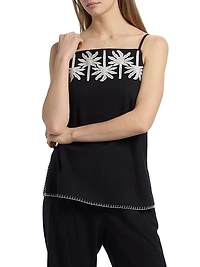 Hannah Cotton-Linen Tunic Tank