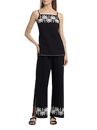 Hannah Cotton-Linen Tunic Tank