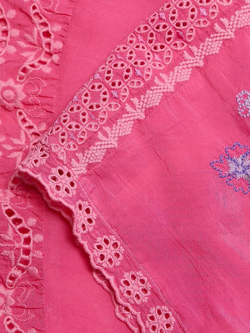 Astrud Floral Embroidered Cotton Blouse