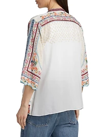 Fuji Floral Kimono-Style Jacket