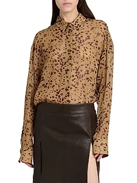 Scattered Dye Silk Shirt
