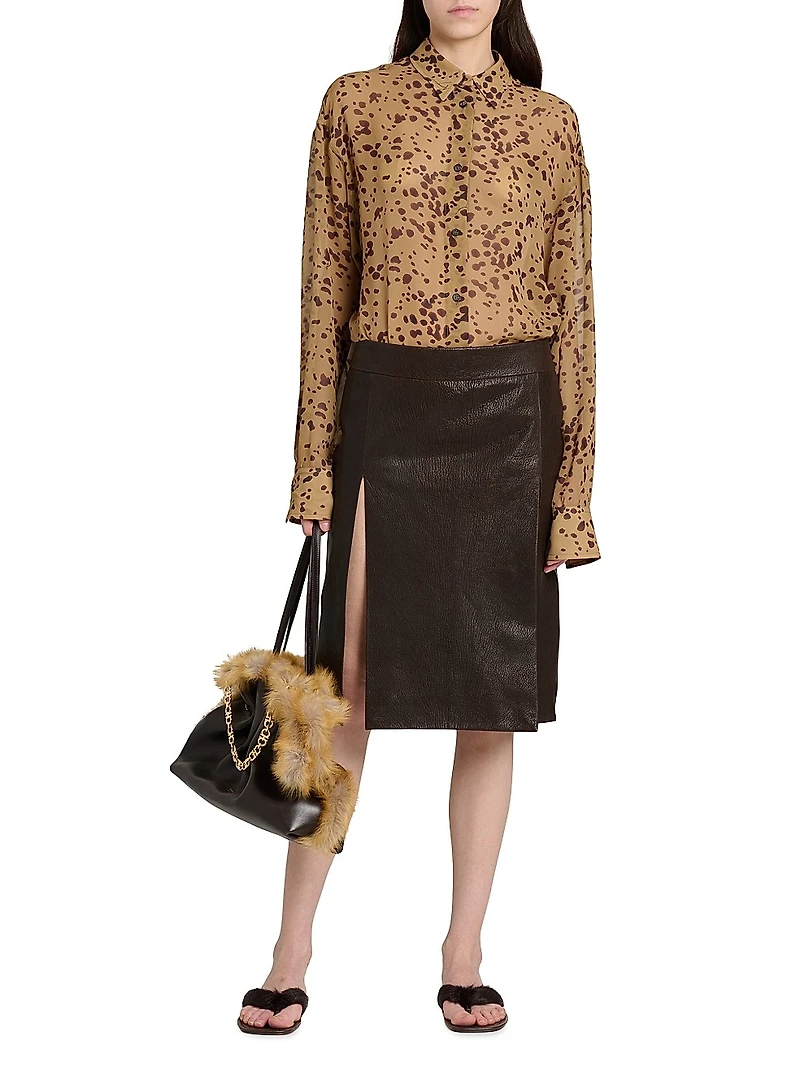Scattered Dye Silk Shirt