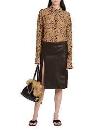 Scattered Dye Silk Shirt