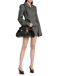 Striped Wool Single-Breasted Blazer