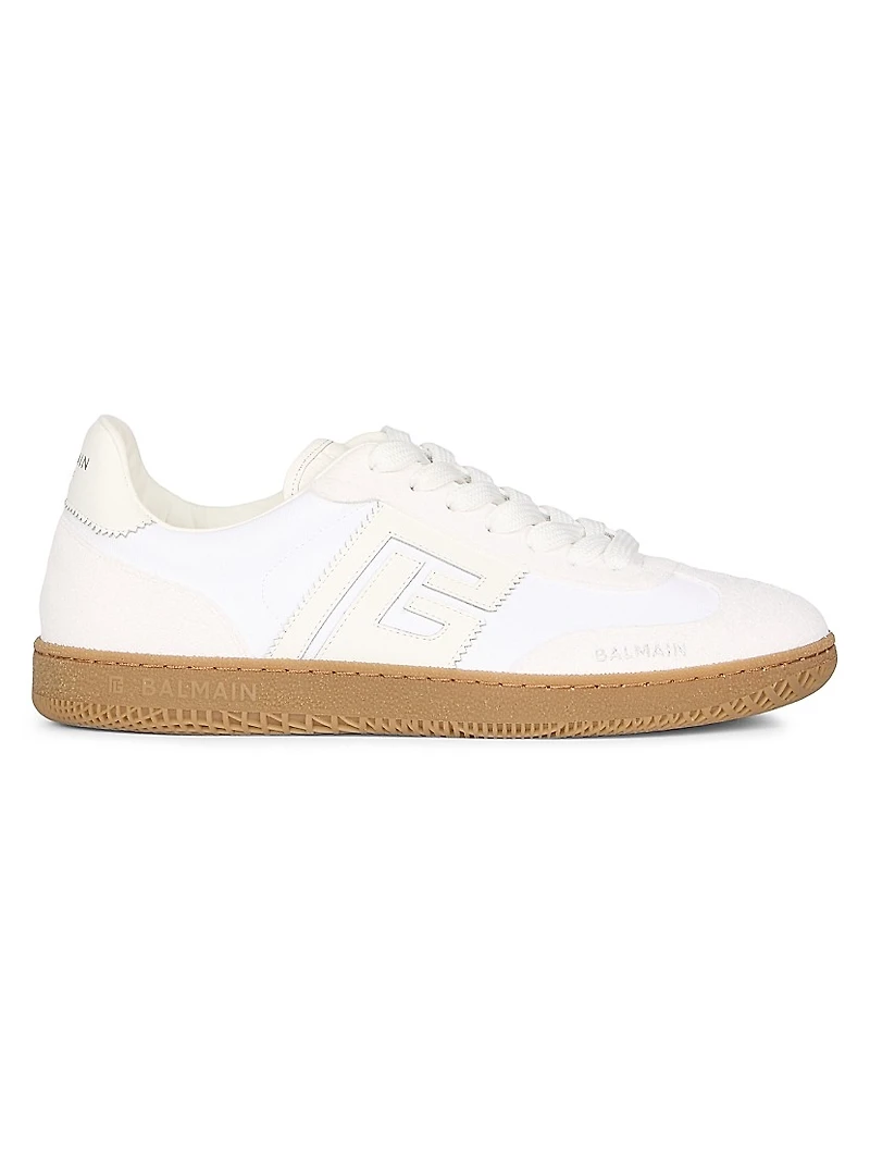 Swan Leather & Suede Low-Top Sneakers