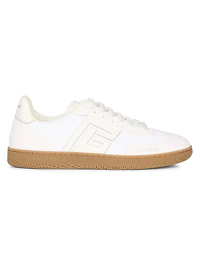 Swan Leather & Suede Low-Top Sneakers
