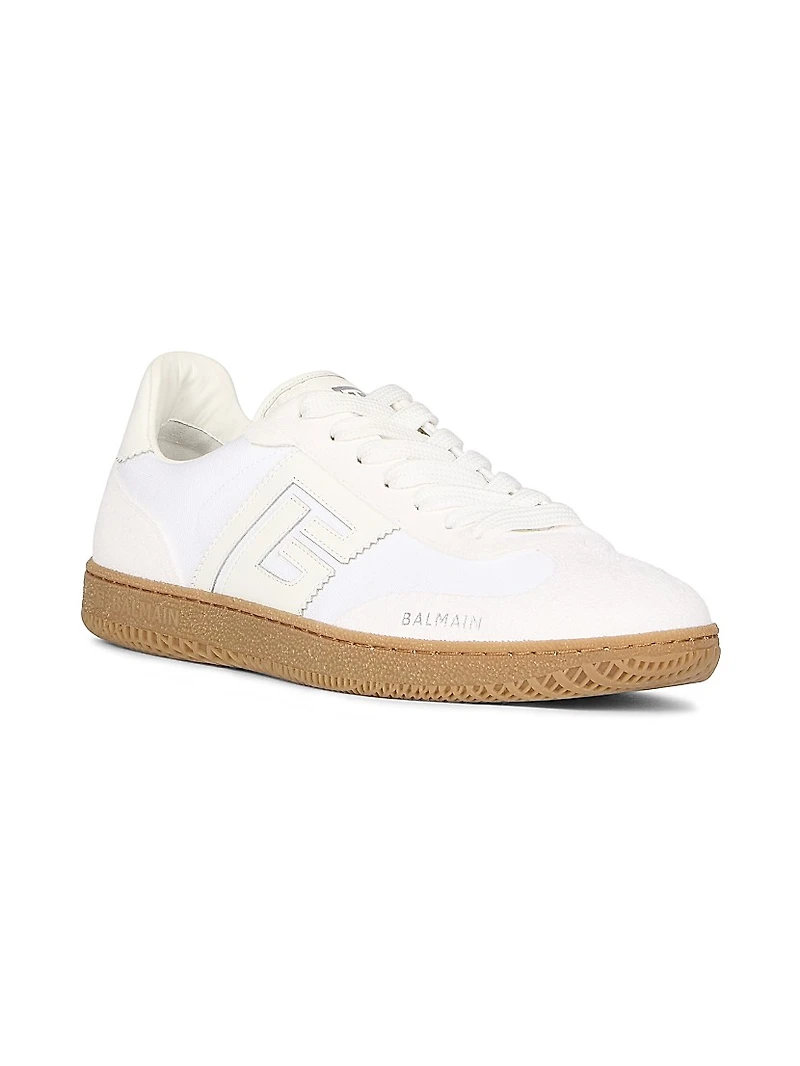 Swan Leather & Suede Low-Top Sneakers