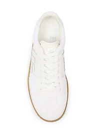 Swan Leather & Suede Low-Top Sneakers