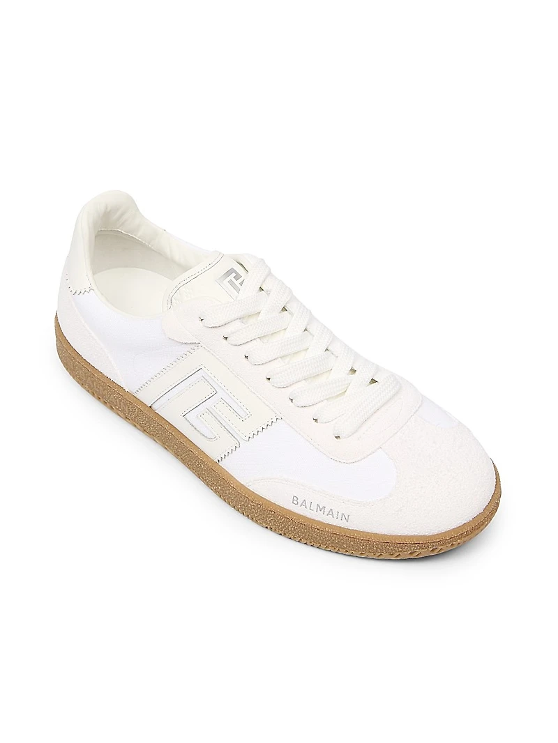 Swan Leather & Suede Low-Top Sneakers